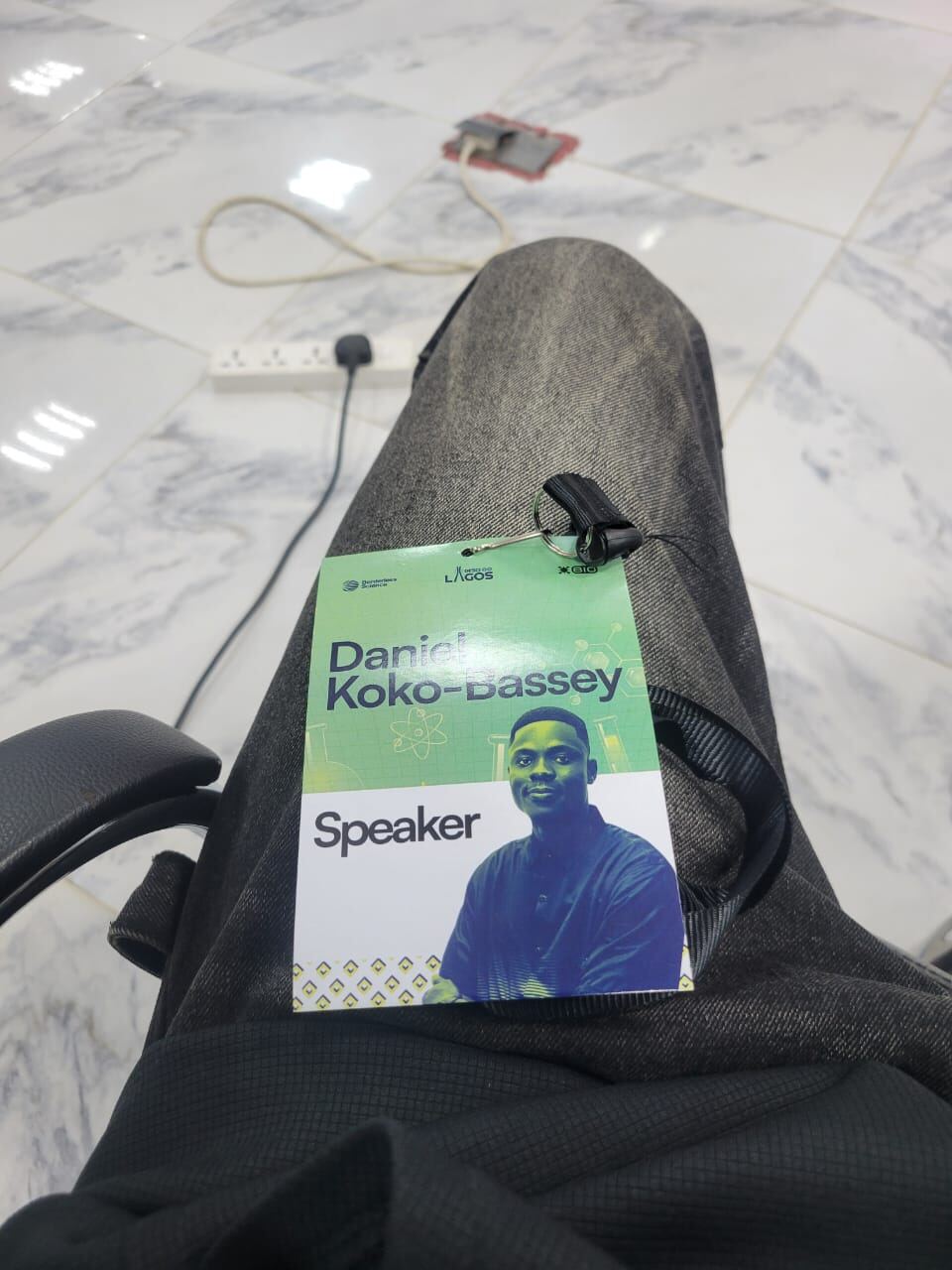 Speaker badge